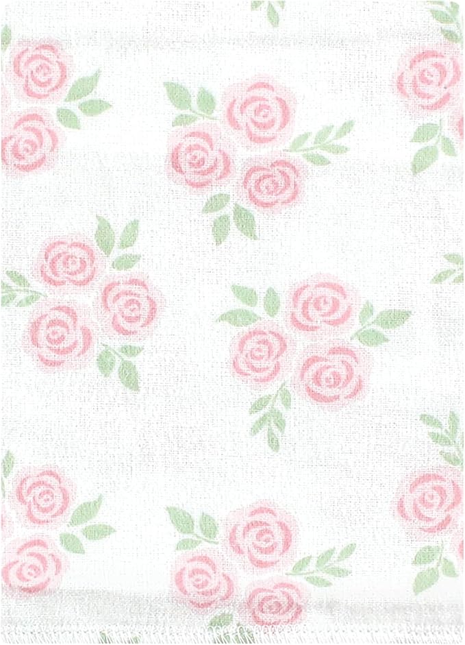 Hudson Baby Unisex Baby Cotton Flannel Burp Cloths Bundle, Pastel Butterfly, One Size