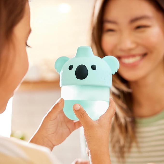 Munchkin Koala Sippy Cup for Toddlers and Babies 9 Months and Up, Soft-Touch, Spill Proof, 8 Ounce, Mint