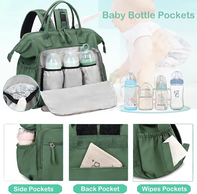 LORADI Large Diaper Bag Tote, Hospital Bag, Baby Shower Gifts