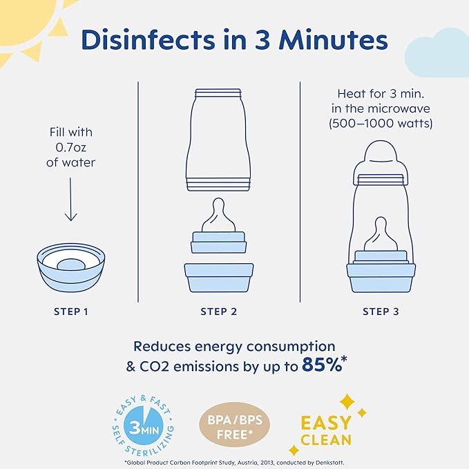 MAM Newborn Essentials Anti-Colic Baby Bottle & Pacifier Set 6 Easy Start Bottles (5oz & 9oz) 8 SkinSoft Nipples (Slow–X-Fast Flow) | Self-Sterilizing, Glow in The Dark Pacifiers & Brush