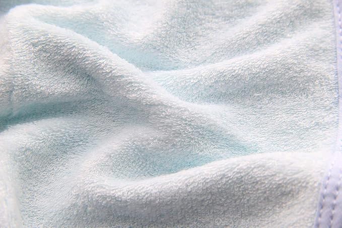 HIPHOP PANDA Baby Washcloths, Rayon Made from Bamboo - 2 Layer Ultra Soft Absorbent Newborn Bath Face Towel - Reusable Baby Wipes for Delicate Skin - Blue, 30 Pack