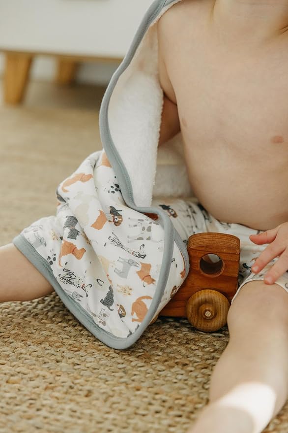 Copper Pearl Hooded Bath Towels Premium Knit/Terry Cloth Baby Towels with Hood, Pockets, and Cool Designs - Great to Gift and Make Bath Time Fun - Baby Bath Towel, Rufus