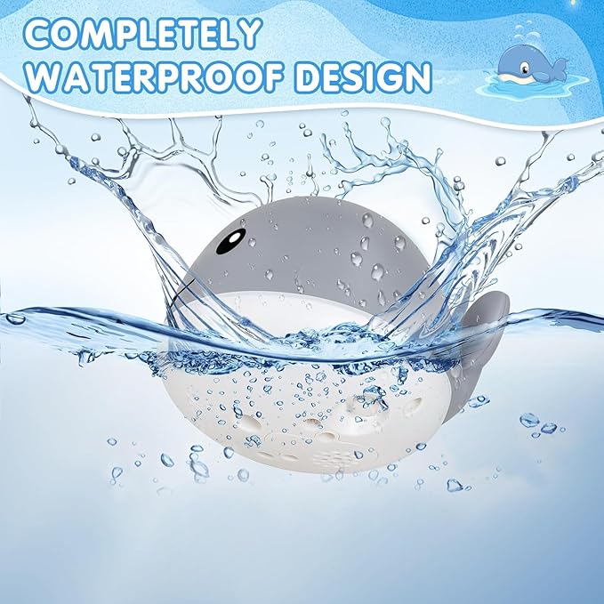 Gigilli Baby Bath Toys, Light Up Whale Sprinkler Bath Toys for Kids Ages 1-3, Pool Water Table Toy Bathtub Fountain Toy for Toddler 6-12 Months, Birthday 1 Year Old Boys Girls Gifts