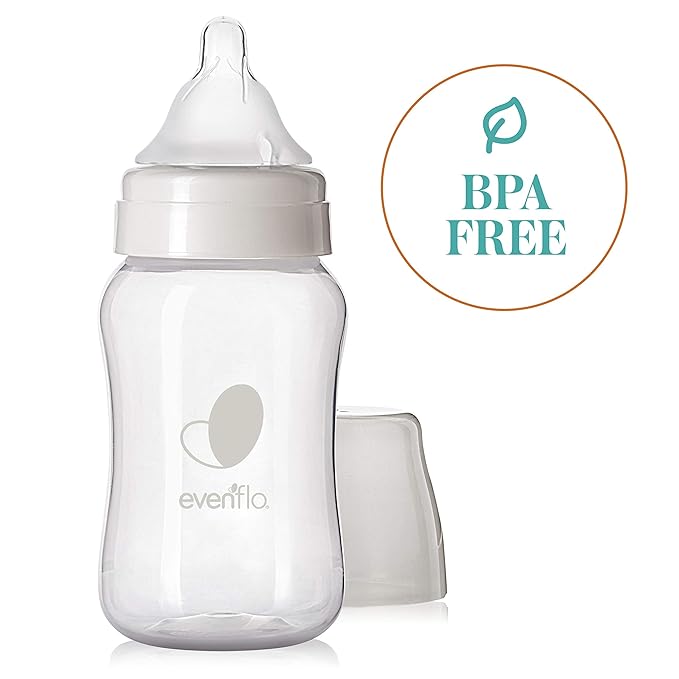 Evenflo Feeding Premium Proflo Venting Balance Plus Wide Neck Baby, Newborn and Infant Bottles - Helps Reduce Colic - 9 Ounce (Pack of 6)