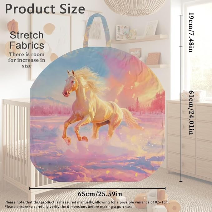 Fantasy Horse Pillow Cover Girls Cute Shark Breastfeeding Pillow Cover for Baby Snug Fits Newborn Nursing Pillow Case Super Soft Nursing Pillow Slipcovers for Breastfeeding Moms