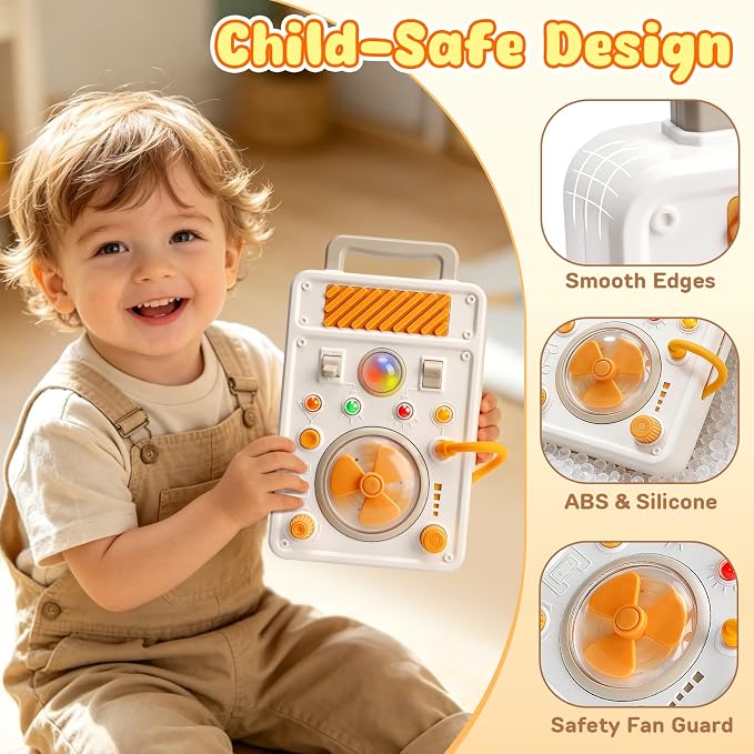Montessori Busy Board Toys for Toddlers 1-3, LED Light Switches Activity Sensory Toys for 1 2 3 Year Old, Toddler Travel Learning Educational Toys for 1 Year Old Girl Boy Birthday Gifts