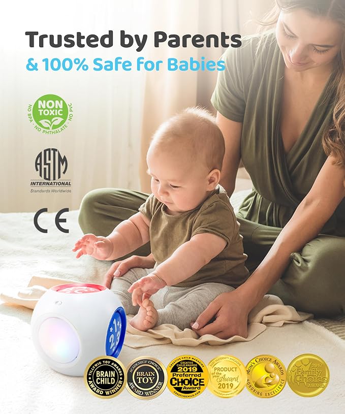 BEST LEARNING Learning Cube - Talking Educational Musical Toy for Baby and Toddler | 10 Nursery Rhymes, ABC, 123, Colors & 15 Animal Sounds | First Birthday Gift Boys & Girls 6 Months-3 Years