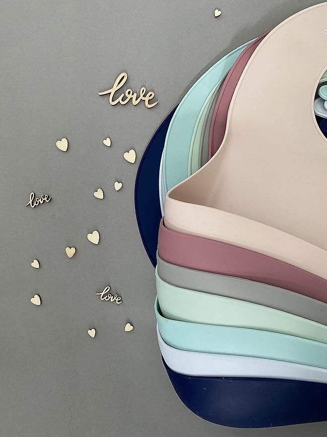 otterlove Silicone Bib ??100% Pure Platinum LFGB Baby Bibs ??No Fillers ??BPA and Phthalate Free (2 Bib Pack Blue Whales & Green Otters)