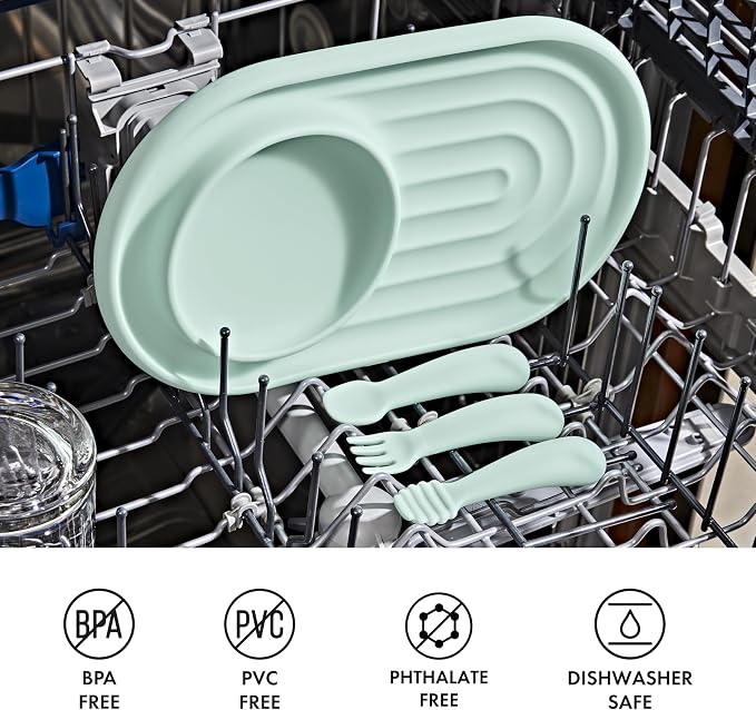 OXO Tot Mini Fork & Spoon Set – Opal, Baby Essentials