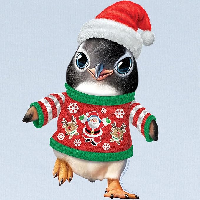 CafePress PD Moreno's Christmas Penguin Baby Blanket, Super Soft Newborn Swaddle