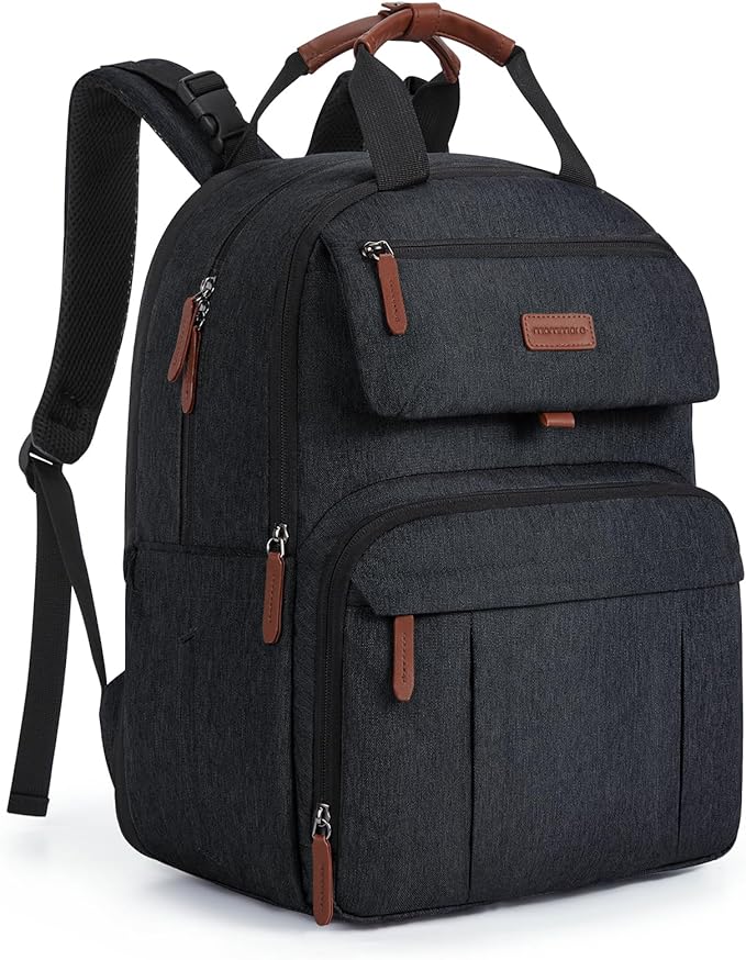 mommore Diaper Bag Backpack, Baby Bag for Girls & Boys, Water Resistant Travel Diaper Backpack with Changing Pad, Baby Shower Gifts & Registry Must Haves