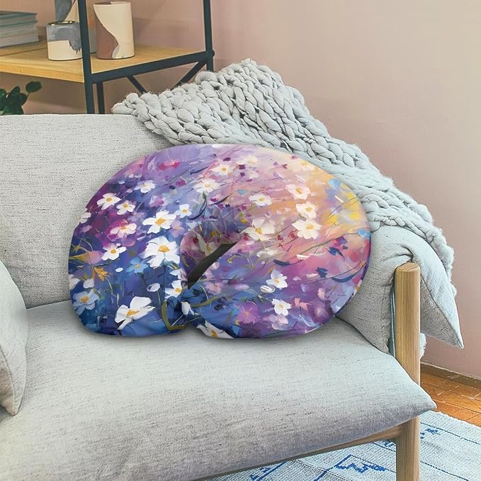 Floral 2 Nursing Pillow Case for Newborn Support for Breastfeeding, Bottle Feeding & Bonding Feeding Pillow Cover Stretchy Comfortable Pillow Slipcover Cover Only