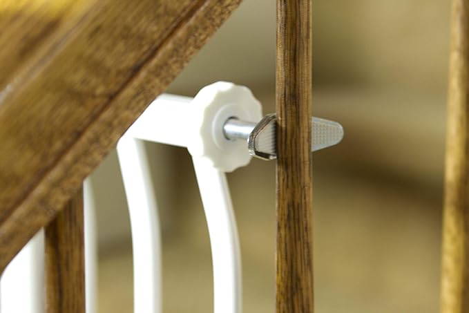 Dreambaby Y-Shaped Spindle Rod Banister Gate Adaptors - For Dreambaby Pressure Mounted Gates - 9.5mm Diameter Size & 4.5inch Length - Silver - 2 Count (Pack of 1) - Model L196