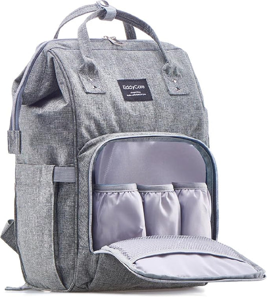 KiddyCare Baby Diaper Bag Backpack, Unisex Travel Baby Backpack Diaper Bags, Boy & Baby Girl Diaper Bags for Newborn (Stone)