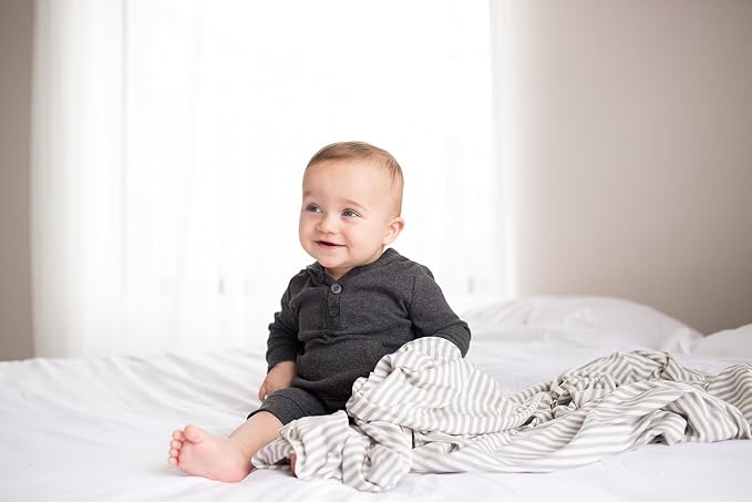 Copper Pearl Swaddle Blankets for Newborns | Soft Stretchy Receiving Blankets for Boys and Girls | Large 46 x 46 Inch Baby Blankets | Lightweight and Breathable Swaddles | Everest
