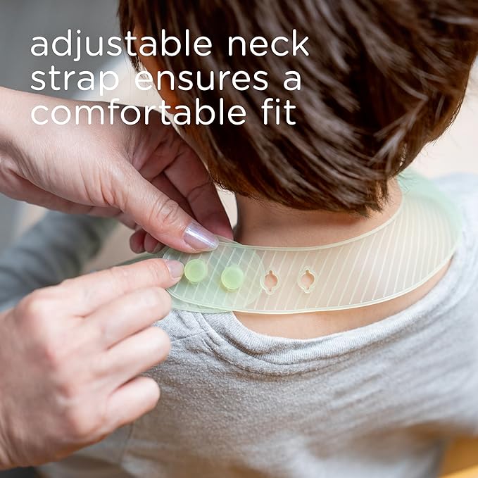 Olababy Fold N Go Silicone Baby Bib w Travel Case | Lightweight Design Eases Pressure Bruising for Infants & Toddlers