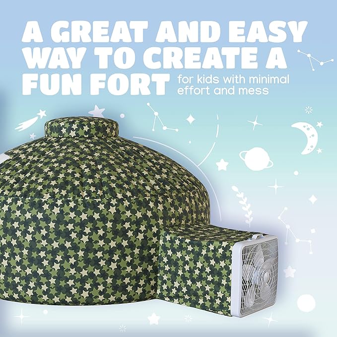 Skywin Delta Dome Air Tent for Kids with Door (77??x 50?? Builds in 30 Seconds, Toddler Tents Indoor for Imaginative Play, Spacious Kids Forts Indoor Playhouse for Boys and Girls (Fan Not Included)