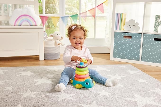 Kidoozie Bump Around Stacking Turtle Ages 6 Months+ Infant Toddler Learning Developmental Musical Toy