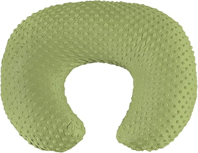 Nursing Pillow for Bottle and Breastfeeding, Ergonomic Comfort Nursing Essentials for Mom and Baby, Feeding Support Pillow with Removable Cover, Easier and Healthier Nursing (Dark Green)