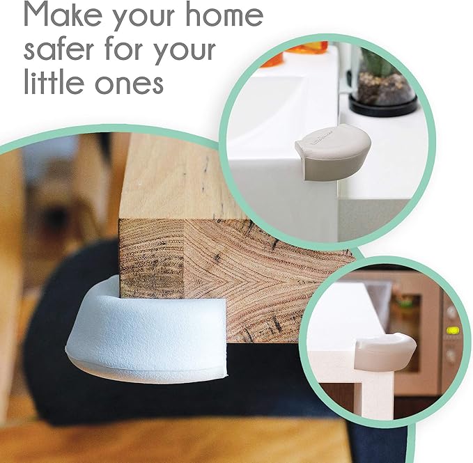 Little Chicks Extra Large Soft Corner Cushions - Table Corner Protectors - 8 Pack - Model CK033