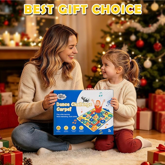 Steve and Maggie Baby Musical Toys for 1 Year Old, Alphabet Music Mat for Toddlers 1-3, ABC & Phonics Play Mat with 26 Songs, Educational Toddler Toys, Birthday Gifts for Boys Girls 1 2 3 4 5 Year Old