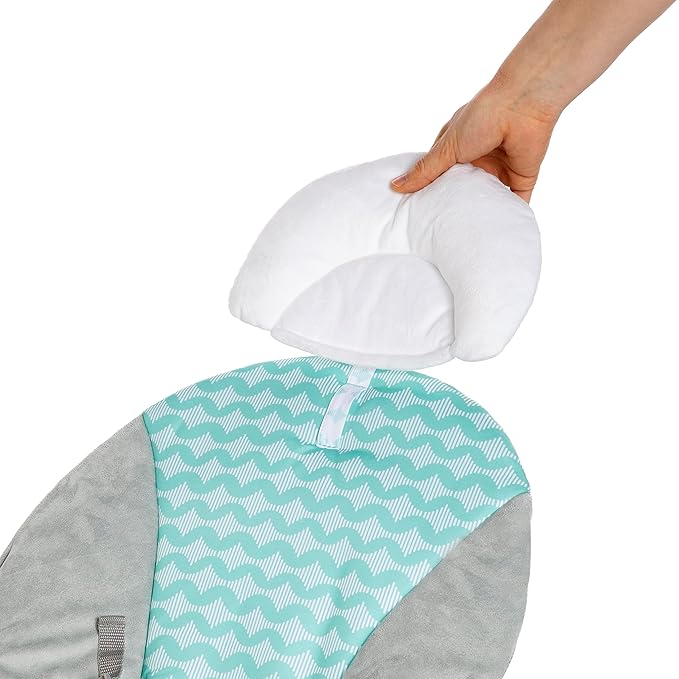 Ingenuity Ity Bouncity Bounce Vibrating Deluxe Baby Bouncer Seat, 0-6 Months Up to 20 lbs (Goji)