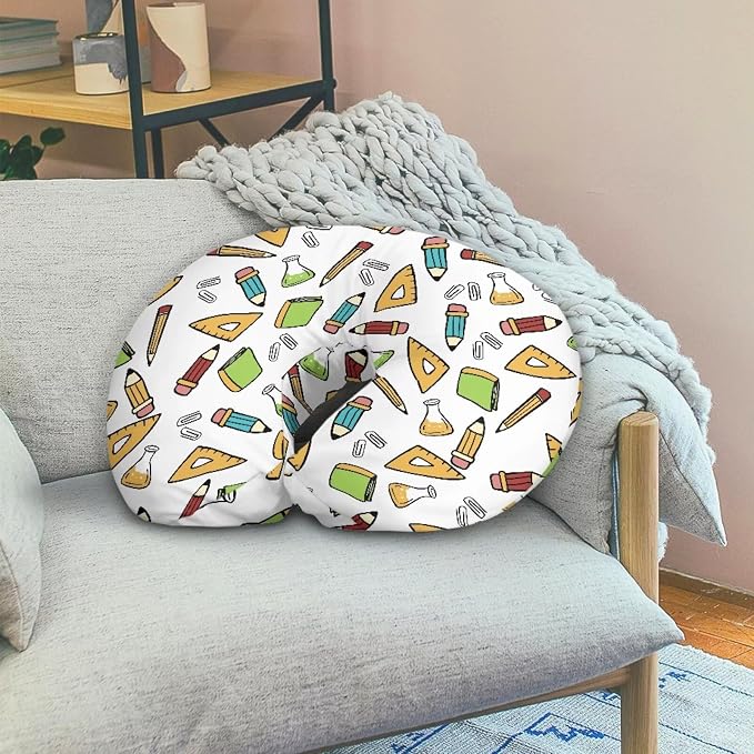 Nursing Pillowcase Suitable for Both Boys and Girls Comfortable and Soft Stretchy and Skin-Friendly Suitable for Standard Baby Nursing Learning Tool Pattern (Pillow Covers Only)