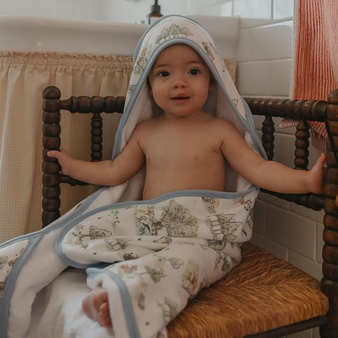 Copper Pearl Premium Knit Hooded Bath Towel Hundred Acre Wood