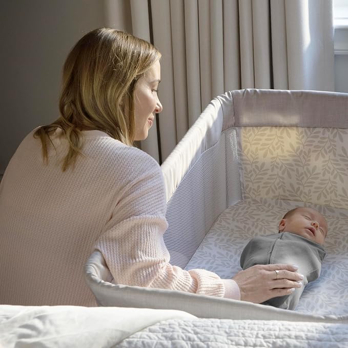 SwaddleMe by Ingenuity Compression Baby Swaddle Pod, Two-Way Zipper for Easy Diaper Changes, Improves Sleep & Calms Startle Reflex, 0-2 Months, 1.0 TOG, 2-Pack - I Heart You