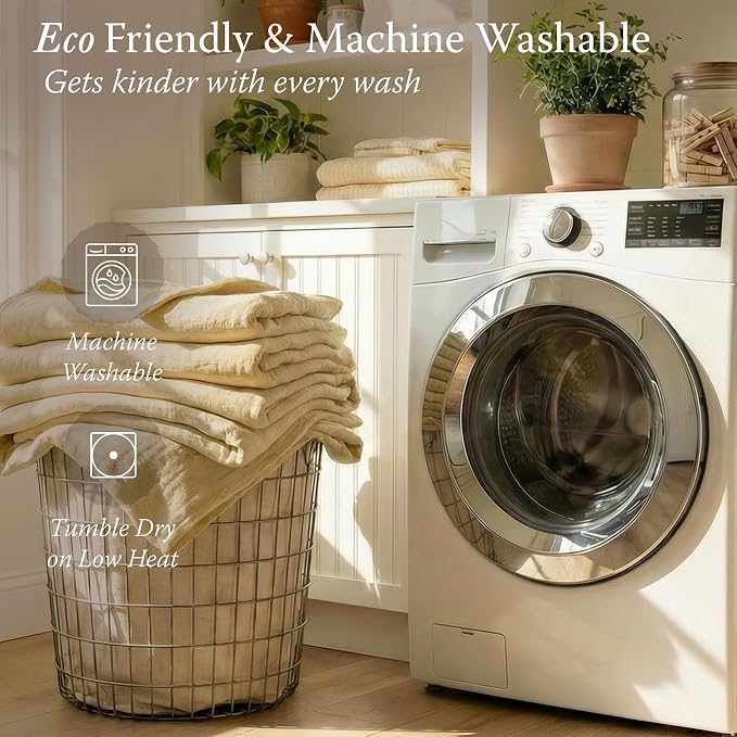 Threadmill King Size Blanket | 4 Layer 100% Cotton Gauze Blanket| Lightweight, Breathable, Pre Washed Cozy Summer Muslin Blanket |Throw Blanket for Couch, Bed, or as a Picnic Blankets | Beige
