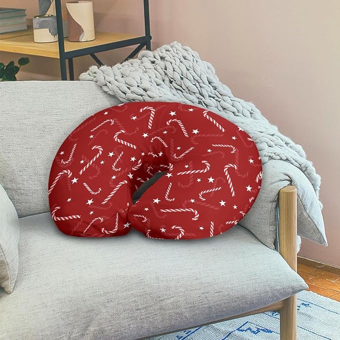 Nursing Pillow Cover, Pillow Slipcover for Boppy Baby Girls Boys Newborn, Breastfeeding Pillow Cover for Baby - Christmas