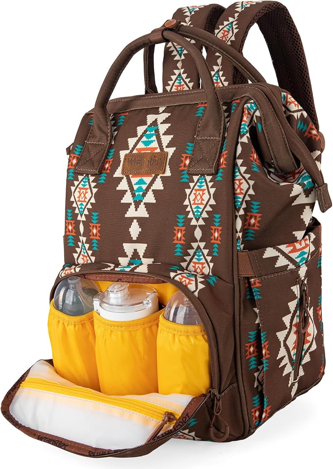 Wrangler Callie Diaper Bag Backpack with Stroller Straps Multifunction Baby Travel Bag WG2204-9110CF