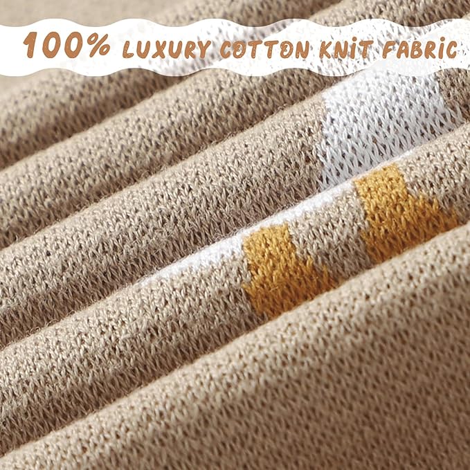 Receiving Baby Blanket,100% Luxury Cotton Knit Baby Blanket,Lightweight Cozy Neutral Swaddling Blanket for Newborns,Boys & Girls,Infant and Toddler