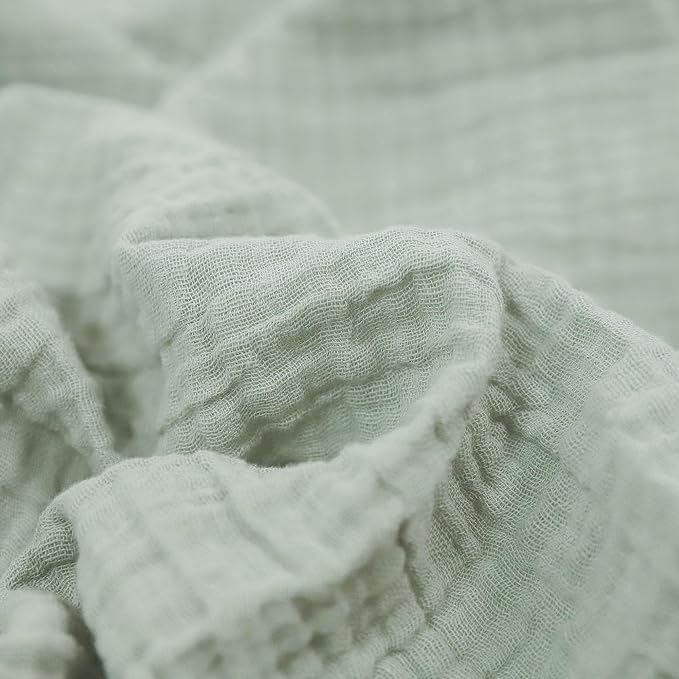Little Unicorn Muslin Swaddle Blanket for Newborns & Infants | Soft & Breathable Fabric | Baby Blanket for Swaddling, Nursing, Shower Gifts (White Sage)