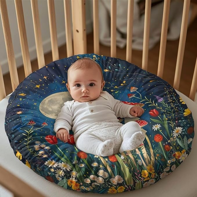 Fashion Mushroom Nursing Pillow Cover for Breastfeeding Pillow Ultra Soft and Cozy Nursing Pillow Slipcovers Nice Newborn Gift Best Choice for Mom or Baby Pillow Cover 1 Pack