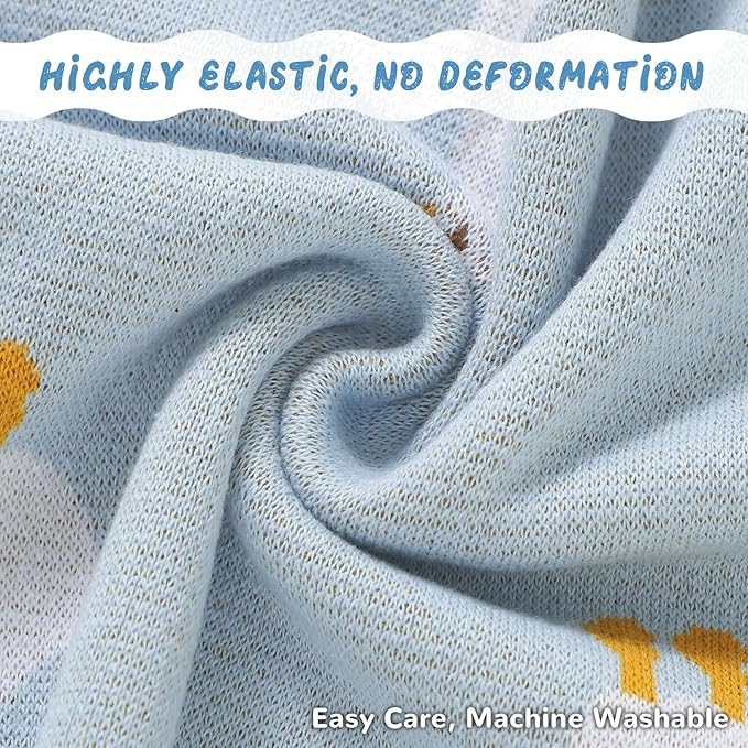Receiving Baby Blanket,100% Luxury Cotton Knit Baby Blanket,Lightweight Cozy Neutral Swaddling Blanket for Newborns,Boys & Girls,Infant and Toddler