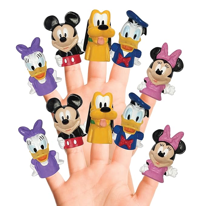 Disney Mickey Mouse & Friends 10 Piece Finger Puppet Set ??Party Favors, Educational Play, Bath & Pool Toys, Beach Games, Finger Puppets, Playtime Activities