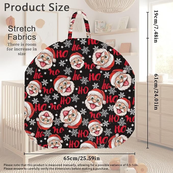 Santa Claus Nursing Pillow Cover Girls Breastfeeding Pillow Cover for Baby, Snug Fits Newborn Nursing Pillow Case Super Soft Breathable Breastfeeding Pillow Slipcover