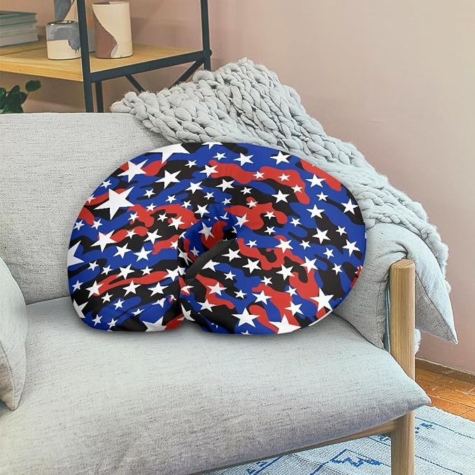American Flag Nursing Pillowcase Soft Comfortable Breastfeeding & Bottle Feeding Pillow Covers with Hidden Zipper for Baby Girls Boys