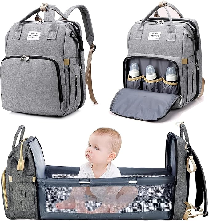Diaper Baby Bag Backpack Changing Pad Nursing Shower Tote Baby Bottle Bag Waterproof Large Capacity,Baby Registry Search,Newborn Essentials