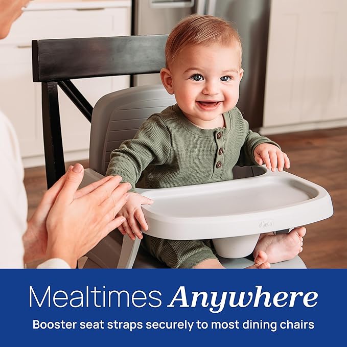 Chicco Bento Booster 3-in-1 Portable Booster Seat for Table, Feeding Seat and Toddler Chair for Babies and Toddlers, for Children up to 50 lbs., Lightweight, Compact Fold, Sage/Green