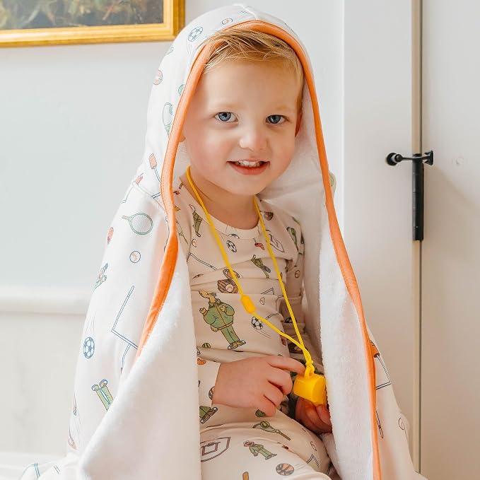 Copper Pearl, Sesame Street Varsity Friends Premium Big Kid Hooded Towel