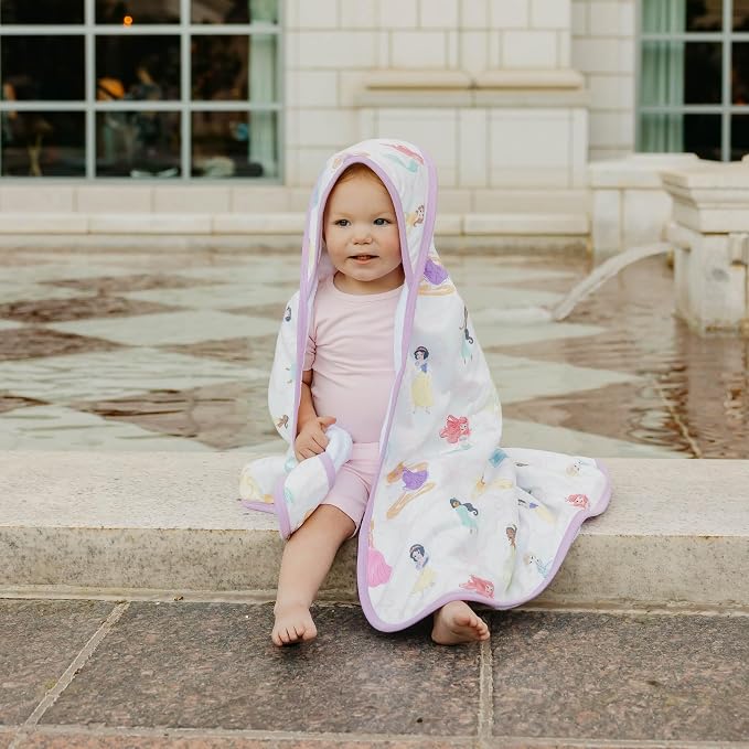Copper Pearl Premium Knit Hooded Bath Towel Disney Princess