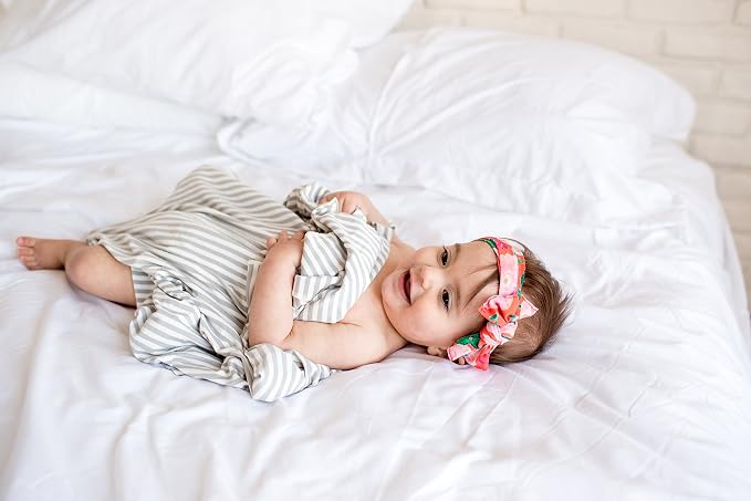 Copper Pearl Swaddle Blankets for Newborns | Soft Stretchy Receiving Blankets for Boys and Girls | Large 46 x 46 Inch Baby Blankets | Lightweight and Breathable Swaddles | Everest