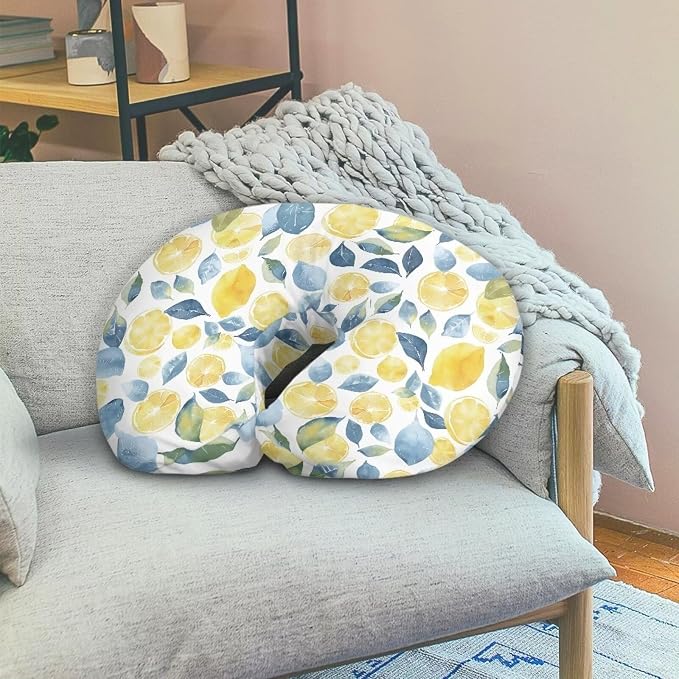 Nursing Pillow Cover Stretchy and Soft Nursing Cover for Breastfeeding Pillows Pillow Slipcover for Baby Girls Boys Newborn Mandarin Orange