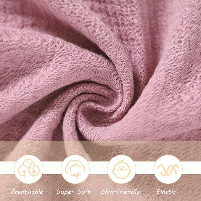 Organic Cotton Bunny Loveys for Babies,Newborn Baby Lovey Security Blanket,Lovies for Babies New Born Baby Unique Neutral Gifts Boys and Girls (Bunny-Baby Pink)