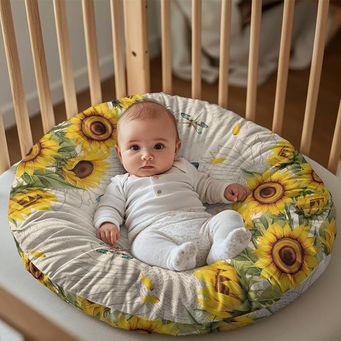 Sunflower Dragonfly Breastfeeding Pillow Cover Nursing Pillow Cover Pillow Slipcover Detachable Nursing Pillow Protective Cas Baby Feeding Supplies Soft and Cozy Cover