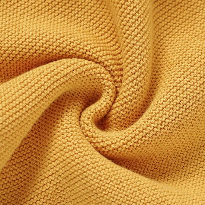 Neiwech Sheep Snuggle Loveys for Babies Cotton Baby Security Blanket for Newborn Infant Boys Girls Yellow