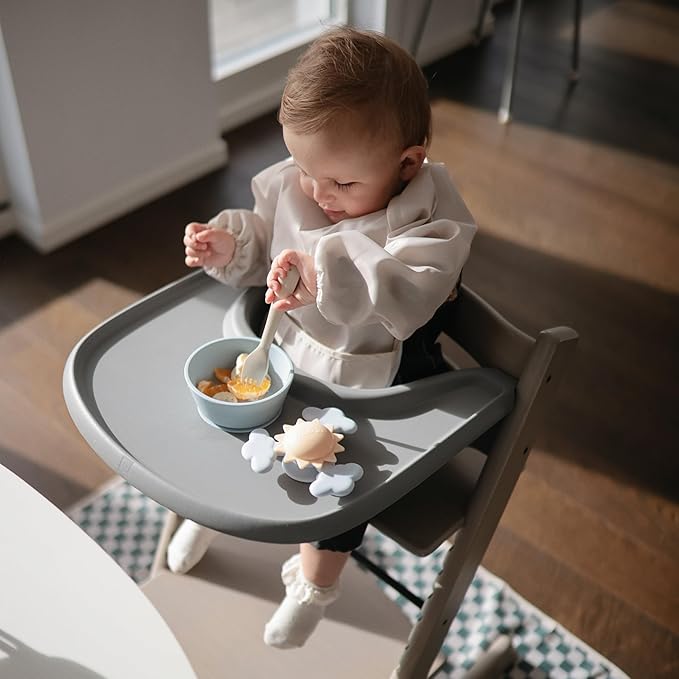 mushie Dinnerware Cutlery Set of 3 For Kids | Made in Denmark (Blush)