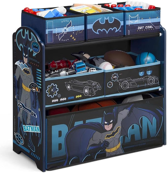 Delta Children Design & Store 6 Bin Toy Storage Organizer, Batman